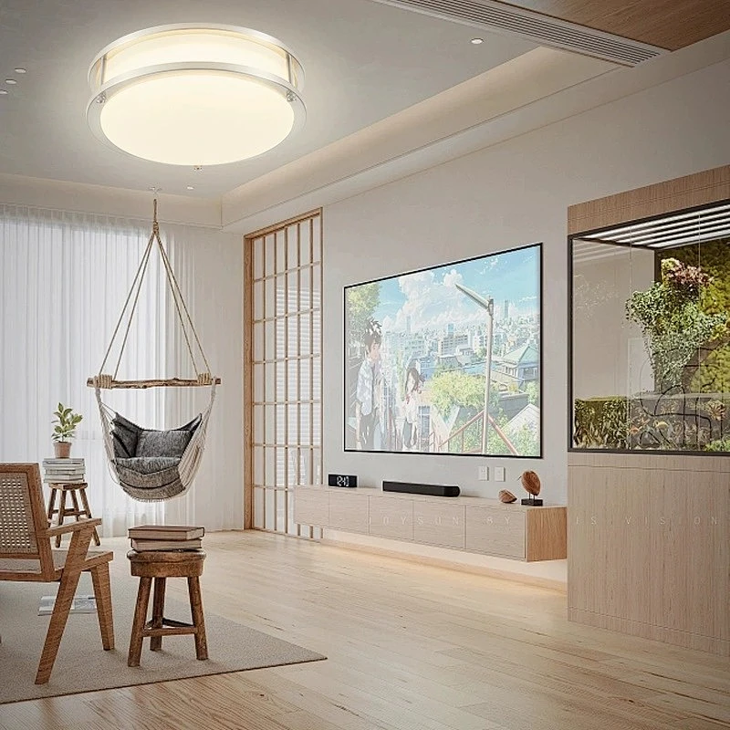 Modern Round led Ceiling Light Interior Light Fixture Flush Mount Ceiling Lamp for Hotel Bedroom