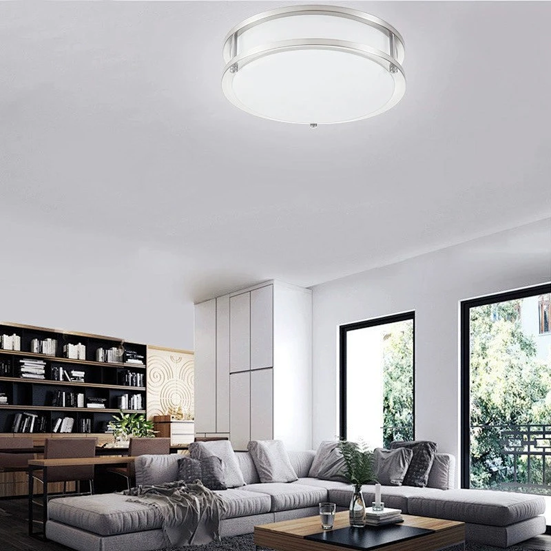 Modern Round led Ceiling Light Interior Light Fixture Flush Mount Ceiling Lamp for Hotel Bedroom